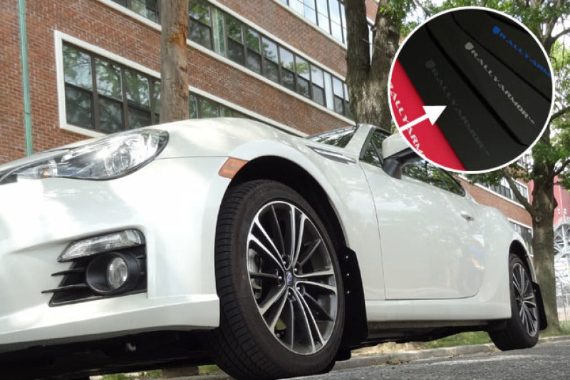 Rally Armor MF23-UR-BLK/GRY 13-17 Subaru BRZ/Toyota FR-S Black UR Mud Flap w/Grey Logo