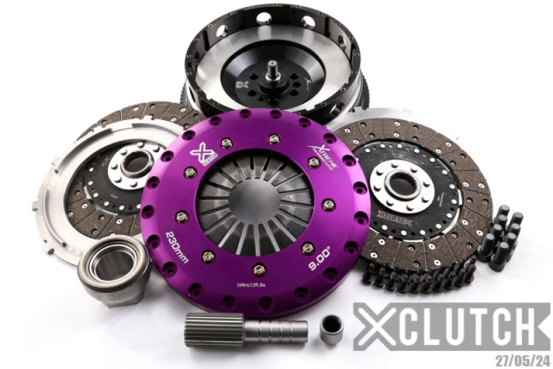 XCLUTCH XKBM23594-2G XClutch 11-13 BMW 335is Base 3.0L 9in Twin Solid Organic Clutch Kit (6 Bolt/PB in Input Shaft)