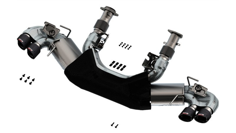 Borla 140839CF 2020 Chevrolet Corvette C8 6.2L ATAK 3in Exhaust System Dual Round Angle Cut Carbon Fiber Tips