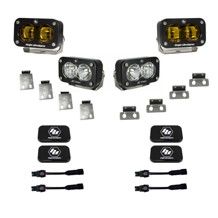 Baja Designs 448182 21+ Ford Raptor S2 SAE Pro Fog Pocket Light Kit