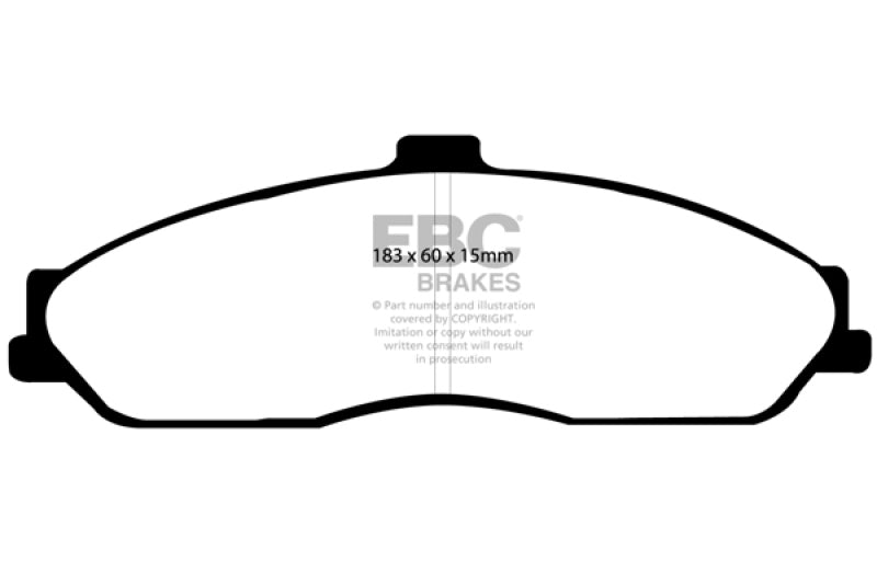 EBC DP41162R 03-04 Cadillac XLR 4.6 Yellowstuff Front Brake Pads