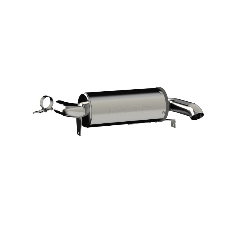 MBRP AT-9212PT 16-20 Can-Am Defender 1000 5in Single Slip-On Performance Series Exhaust System