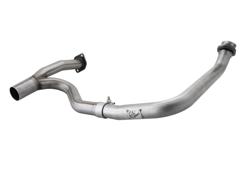 aFe 48-46208 Power Twisted Steel Y-Pipe Stainless Steel 2.5in 12-14 Jeep Wrangler V6 3.6L