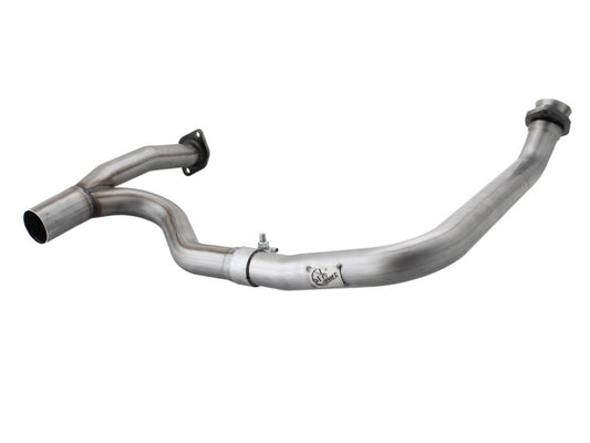 aFe 48-46208 Power Twisted Steel Y-Pipe Stainless Steel 2.5in 12-14 Jeep Wrangler V6 3.6L