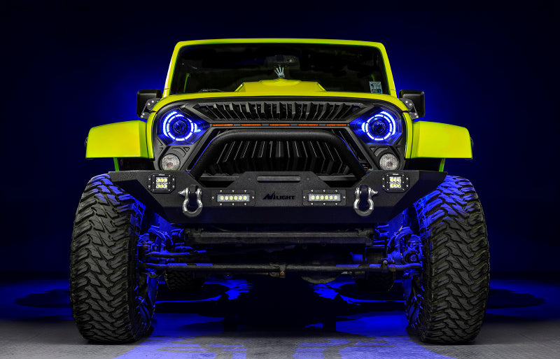 ORACLE Lighting 5876-334 0718 Jeep Wrangler JK Oculus 7in ColorSHIFT Bi-LED Projector Headlights