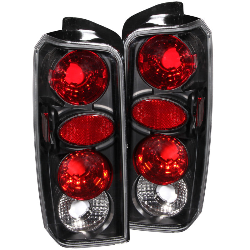 ANZO 211103 1997-2001 Jeep Cherokee Taillights Black