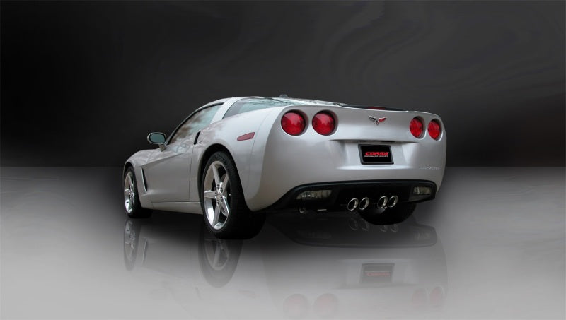 CORSA Performance 14169 Corsa 2005-2007 Chevrolet Corvette C6 6.0L V8 Polished Sport Axle-Back Exhaust