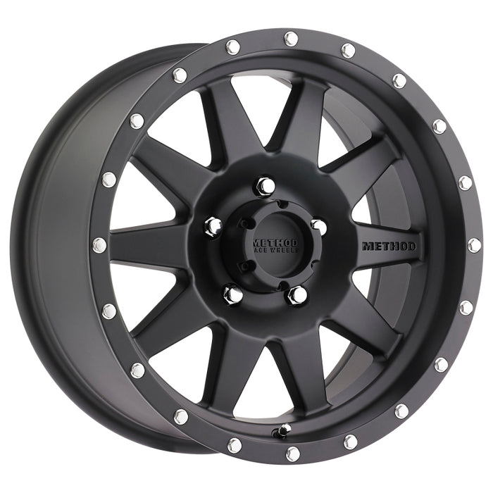 Method Wheels MR30179012512N Method MR301 The Standard 17x9 -12mm Offset 5x4.5 83mm CB Matte Black Wheel