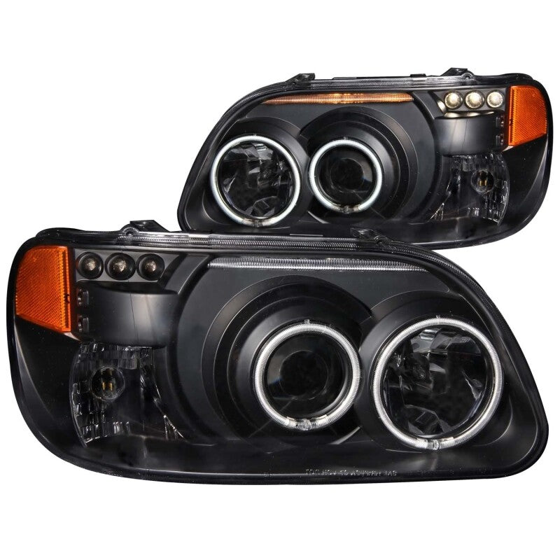 ANZO 111132 1995-2001 Ford Explorer Projector Headlights w/ Halo Black 1 pc