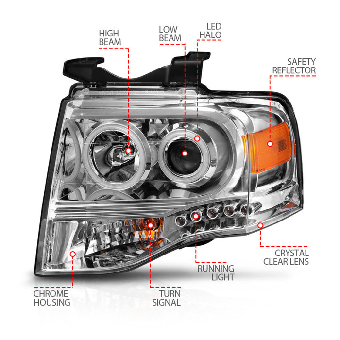 ANZO 111114 ANZ LED/Projector Headlights