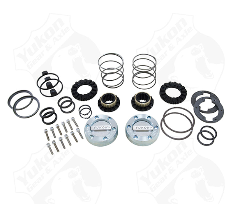 Yukon Gear & Axle YHC70007 Yukon Gear Hardcore Locking Hub Set For GM 8.5in Front & Dana 44 / 19 Spline