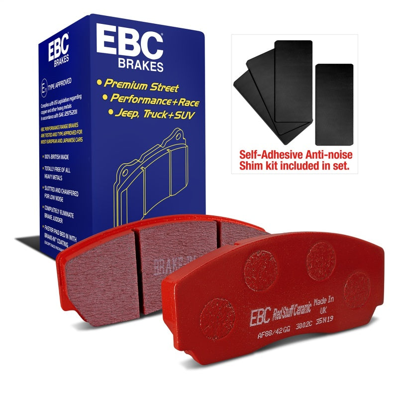 EBC DP3002C 90-00 Aston Martin Vantage 5.3 (Twin Supercharged)(AP) Redstuff Front Brake Pads