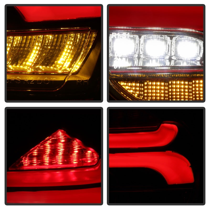 SPYDER 5085719 Spyder 15-17 Ford Focus Hatchback LED Tail Lights w/Indicator/Reverse - Black (ALT-YD-FF155D-LED-BK)