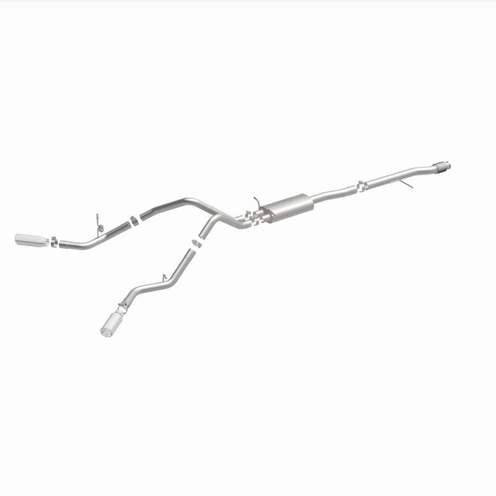 Magnaflow 15269 14 Chev Silverado V8 5.3L CC/EC Cab Dual Split Behind Rear Tires Exit SS Cat Back Perf Exh