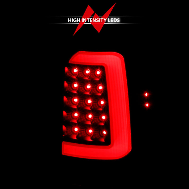 ANZO 311347 1997-2004 Dodge Dakota LED Taillights Black Housing Clear Lens Pair