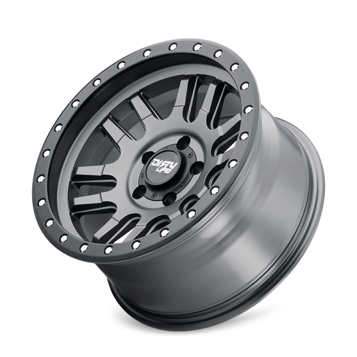 Dirty Life 9309-7973MGT38 9309 Canyon Pro 17x9/5x127 BP/-38mm Offset/71.5mm Hub Satin Graphite Wheel - Beadlock