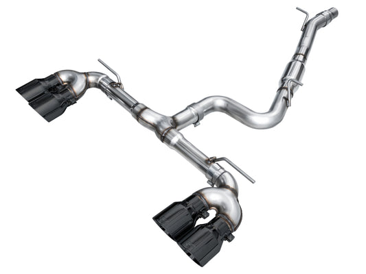 AWE Tuning 3020-43658 AWE MK8 Volkswagen Golf R 3in Track Edition Quad Exhaust - Diamond Black Tips