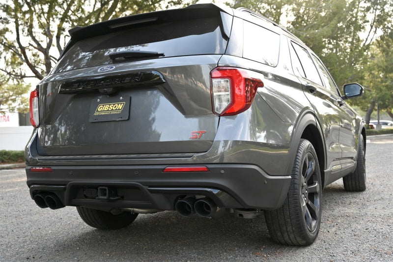 Gibson 619718B 20-23 Ford Explorer ST / Lincoln Aviator 3.0L 2.25in Axle-Back Dual Exhaust - Black Elite