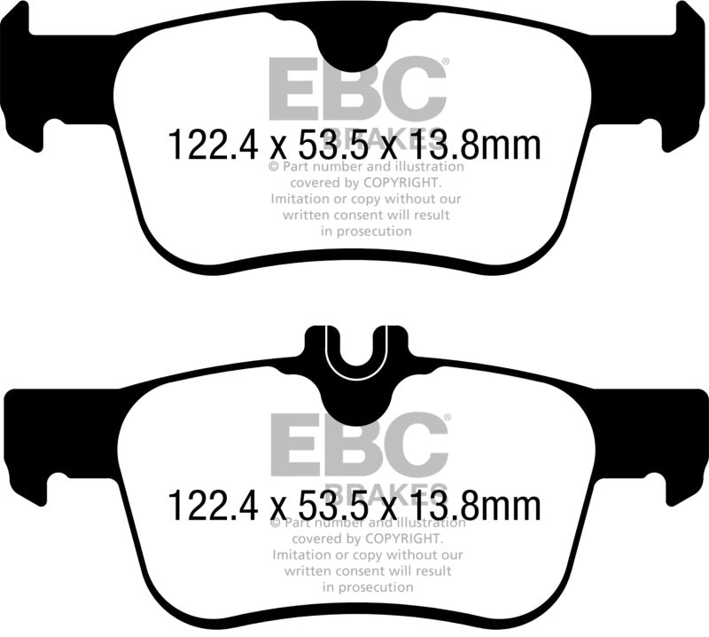 EBC DP22402 17-21 Honda Civic Hatchback Greenstuff Rear Brake Pads