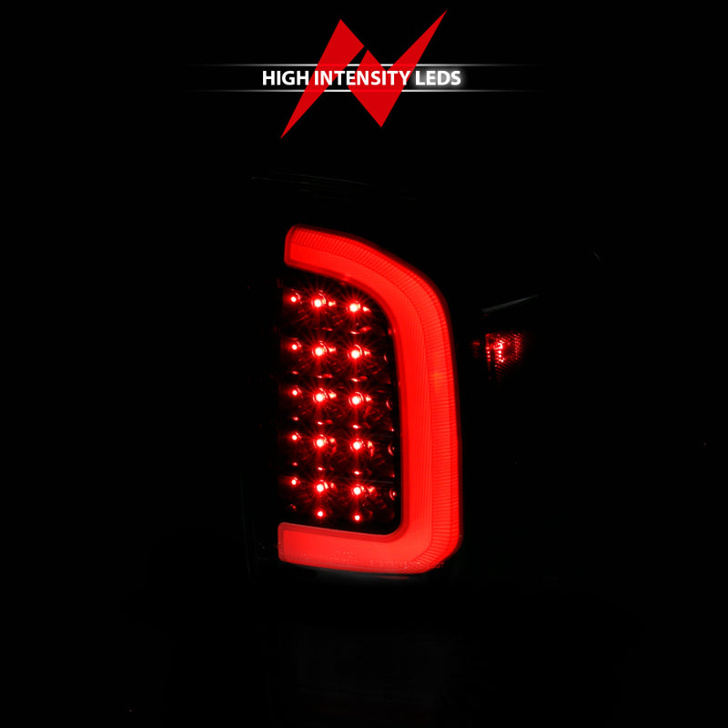 ANZO 311400 16-21 Toyota Tacoma LED Tail Lights - w/ Light Bar Sequential Black Housing & Clear Lens