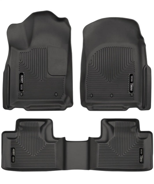 Husky Liners 99151 16-22 Dodge Durango Weatherbeater Black Front & 2nd Seat Floor Liners