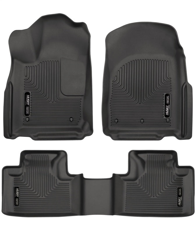 Husky Liners 99051 11-13 Dodge Durango / 11-13 Jeep Grand Cherokee WeatherBeater Combo Black Floor Liners