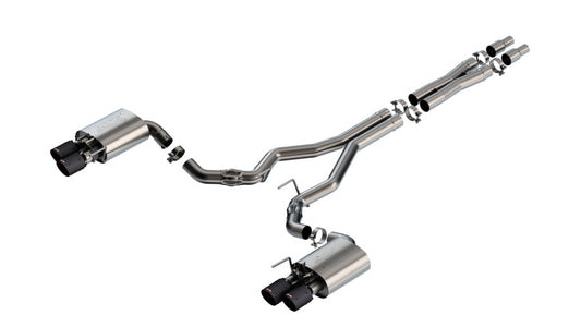 Borla 140963CFBA 2024 Ford Mustang GT 5.0L V8 w/ Active Exhaust ATAK Cat-Back Exhaust System - Carbon Fiber