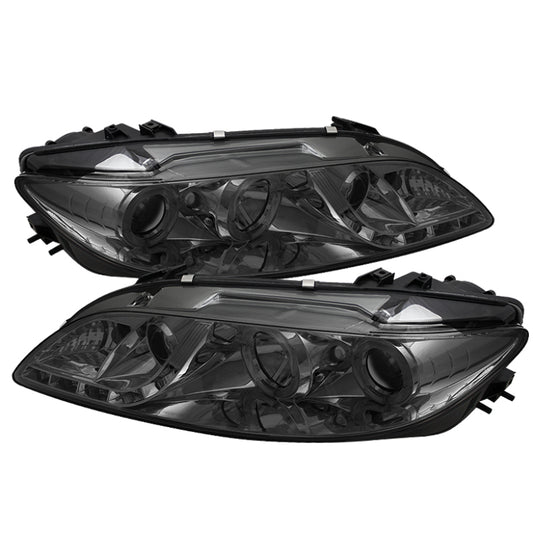SPYDER 5042545 Spyder Mazda 6 03-05 With Fog Lights Projector Headlights LED Halo DRL Smke PRO-YD-M603-FOG-DRL-SM