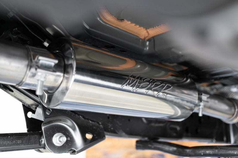 MBRP S5533AL 18-20 Jeep Wrangler JL 2.5in Single Rear Exit Cat Back Exhaust - Aluminum
