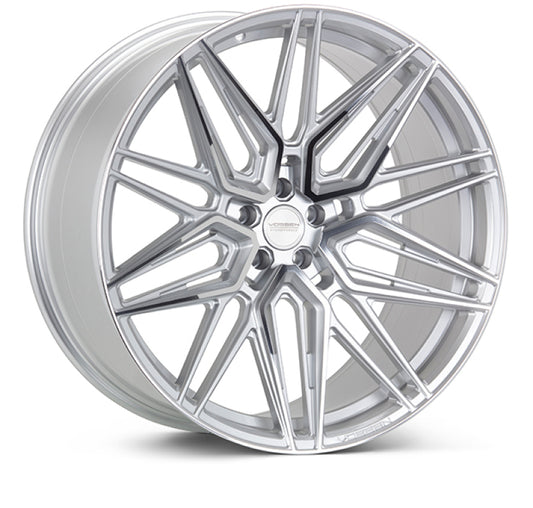 Vossen HF7-2M55 HF-7 22x10.5 / 5x112 / ET8 / Super Deep Face / 66.5 - Silver Polished Wheel