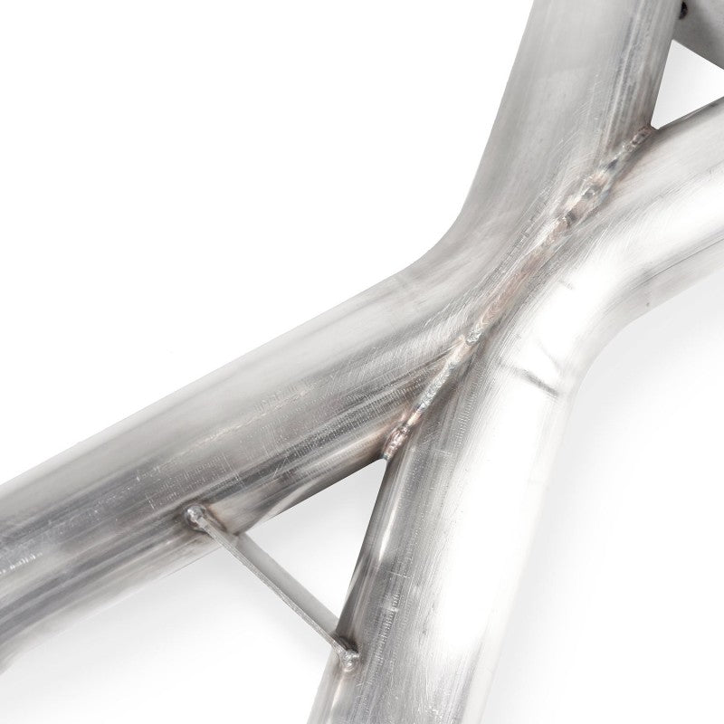 Stainless Works JEEP1862CB-S 2018 Jeep TrackHawk 6.2L 3in Catback System X-Pipe Turbo S-Tube Muffler Stock Exit