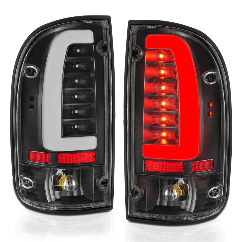 ANZO 311353 95-00 Toyota Tacoma LED Taillights Black Housing Clear Lens (Pair)