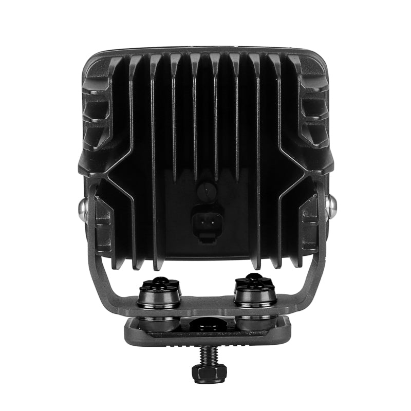 Go Rhino 751800523FCS Xplor Bright Series Rectangle SingleLED Spot Light Kit (Surface Mount) 5in. - Blk (Pair)