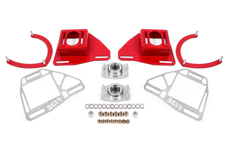 BMR Suspension WAK331R 82-92 Chevy Camaro Caster/Camber Plates w/ Lockout Plates - Red