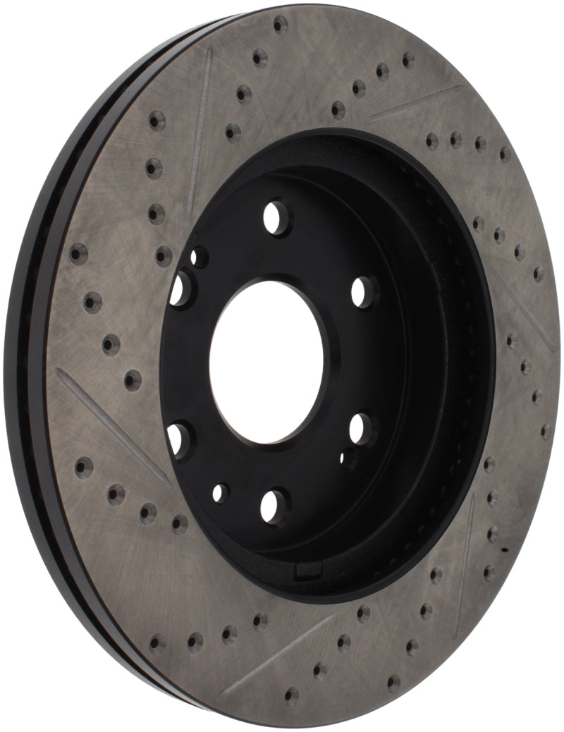 Stoptech 127.66057L StopTech 05-10 GMC Sierra 1500 (w Rear Drum) / 07-09 GMC Yukon Front Left Slotted & Drilled Rotor