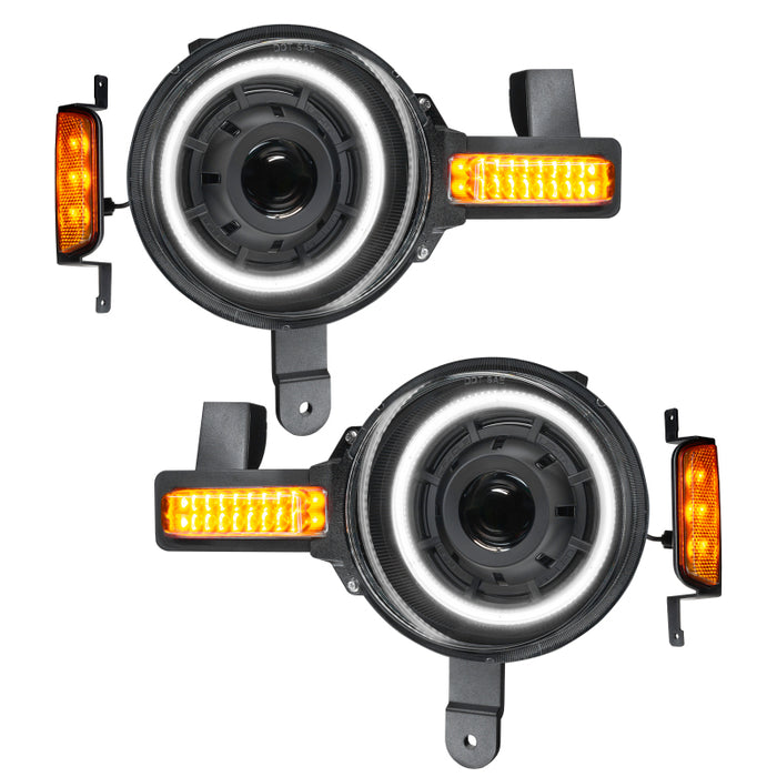 ORACLE Lighting 5886-023 Oracle 2021+ Ford Bronco Oculus Bi-LED Projector Headlights - Amber/White Switchback