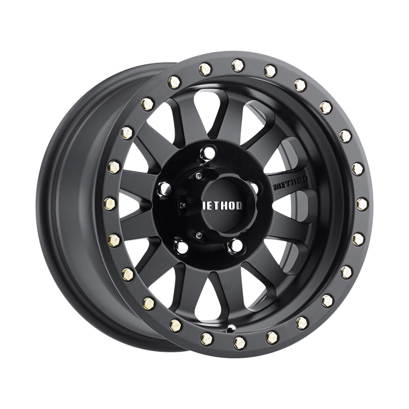 Method Wheels MR30451055550N Method MR304 Double Standard 15x10 -50mm Offset 5x5.5 108mm CB Matte Black Wheel