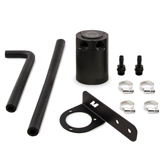 Mishimoto MMBCC-CIV-16PBE 2016+ Honda Civic 1.5L Turbo Baffled Oil Catch Can Kit - Black (PCV Side)