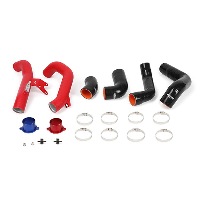 Mishimoto MMINT-CIV-16KSLWRD 2016+ Honda Civic 1.5T / 2017+ Honda Civic Si Silver Intercooler Kit w/Red Pipes