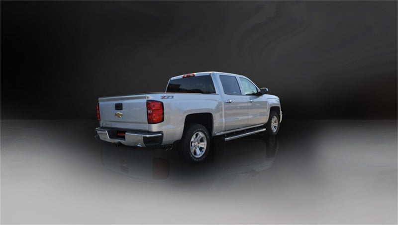 CORSA Performance 14873BLK Corsa 14-19 GMC Sierra/Chevy Silv 1500 Crew Cab/Short Bed 5.3L V8 Black Sport Single Side CB Exhaust