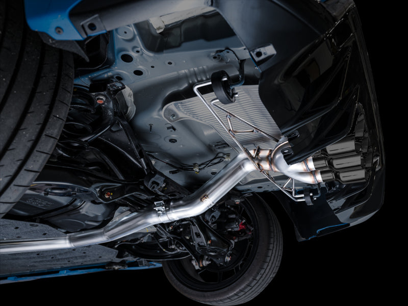 AWE Tuning 3020-53287 2023 Honda Civic Type R FL5 Track Edition Exhaust w/ Triple Diamond Black Tips