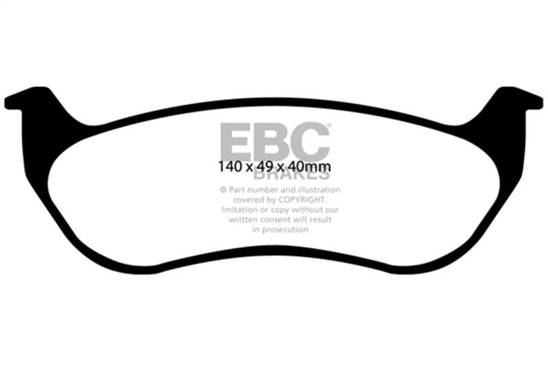 EBC DP41673R 07-11 Ford Explorer Sport Trac 4.0 Yellowstuff Rear Brake Pads