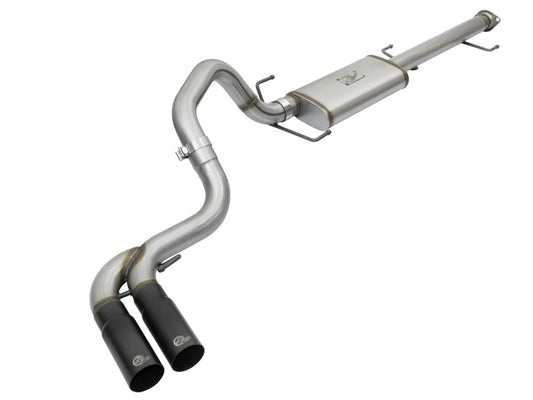 aFe 49-46030-B Rebel Series 3in Stainless Steel Cat-Back Exhaust System w/Black Tips 07-14 Toyota FJ Cruiser