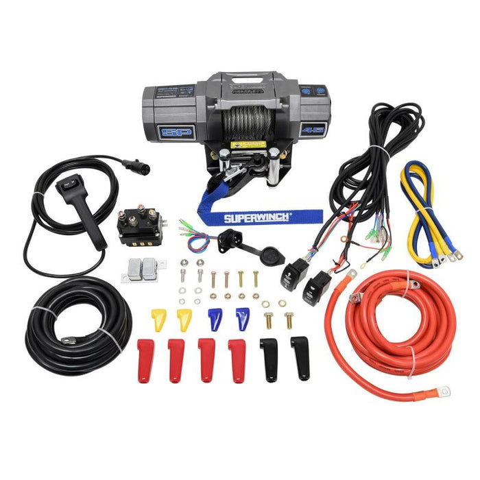 Superwinch 1145240 4500 LBS 12V DC 15/64in x 40ft Steel Rope Roller Fairlead SP 45 Winch