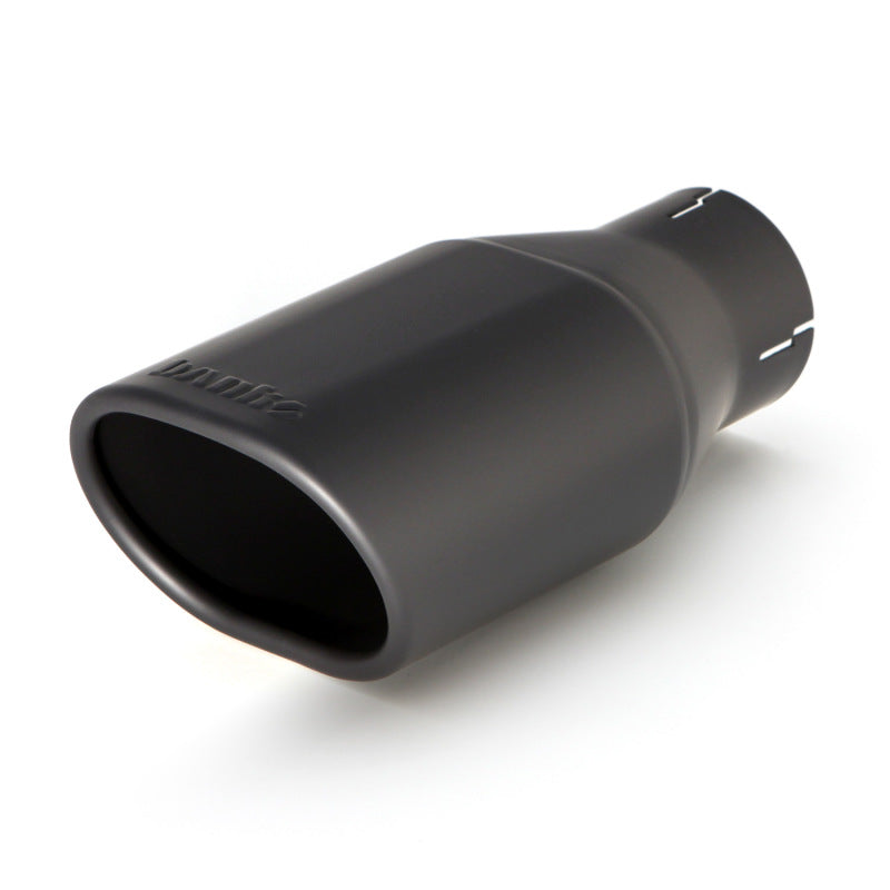 Banks Power 51312-B 97-99 Jeep 2.5/4.0L Wrangler Slip Fit Cat Monster Exh Sys - SS Single Exh w/ Blk Tip