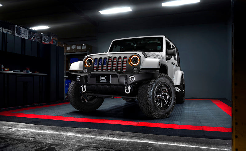 ORACLE Lighting 5876-023 0718 Jeep Wrangler JK Oculus 7in Switchback BiLED Projector Headlights