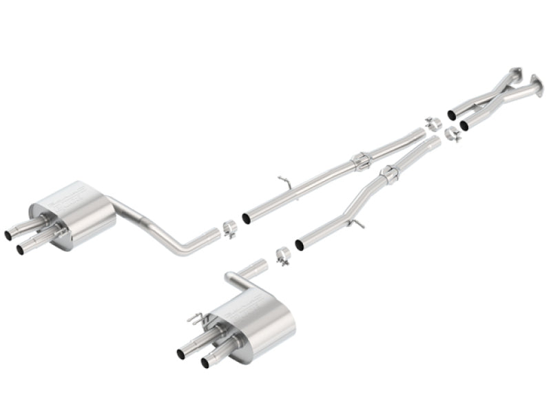 Borla 140736 2018 Kia Stinger 3.3L V6 Turbo 2.25in Pipe Dia Dual Split Rear Exit S-Type Cat-Back Exhaust