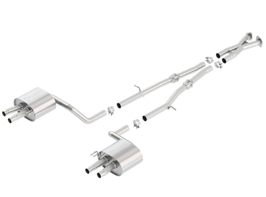 Borla 140736 2018 Kia Stinger 3.3L V6 Turbo 2.25in Pipe Dia Dual Split Rear Exit S-Type Cat-Back Exhaust