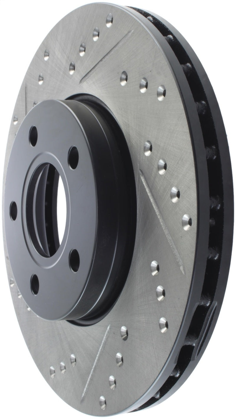Stoptech 127.61100R StopTech Slotted & Drilled Sport Brake Rotor