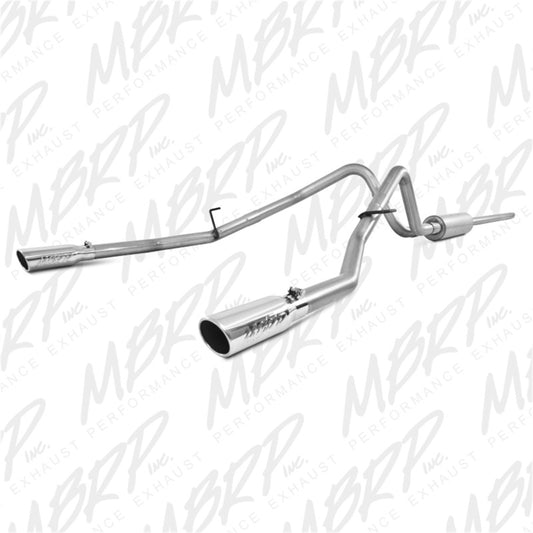 MBRP S5202AL 2004-2008 Ford F150 4.6/5.4L EC/CC-SB Cat Back Dual Split Rear